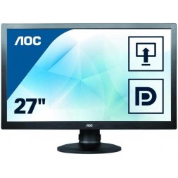 Монітор AOC E2770PQU чорний (27" TN/1920x1080/16:9/250кд/м2) (03-AO-27-E2770-TN-A) Б/В