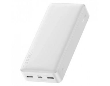 Універсальна мобільна батарея Baseus Bipow 20000mAh, 15W, USB-C/3A, 2*USB-A/3A(max.) whi