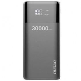 Повербанк УМБ Dudao K1Max 30000mAh with built-in cables black  (6970379617618)