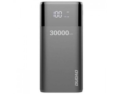 Повербанк УМБ Dudao K1Max 30000mAh with built-in cables black  (6970379617618)