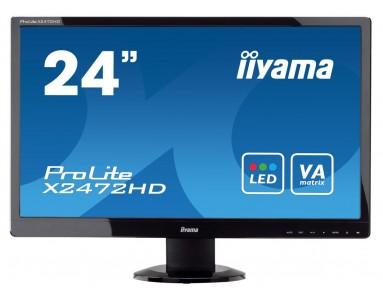 Монітор iiyama ProLite E2472HD чорний (24" VA/1920x1080/16:9/HDMI/DVI/VGA) Б/В