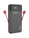 Повербанк УМБ Dudao K1Max 30000mAh with built-in cables black  (6970379617618)